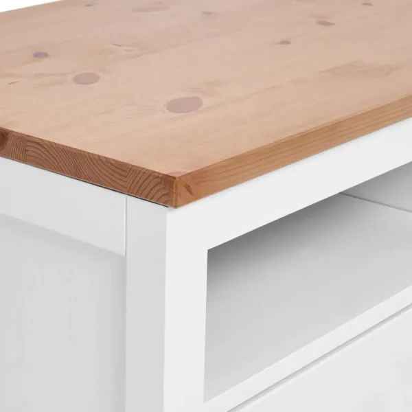 Тумба под телевизор Кымор 148 белый/светло-коричневый Тумба под телевизор Кымор 148 белый/светло-коричневый