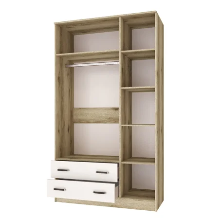 Шкаф комбинированный Лагуна Б/З дуб делано/белый