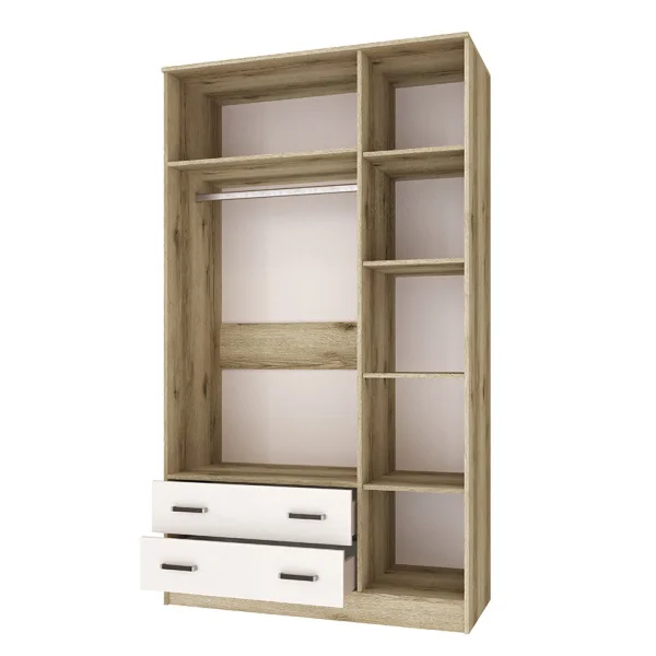 Шкаф комбинированный Лагуна Б/З дуб делано/белый