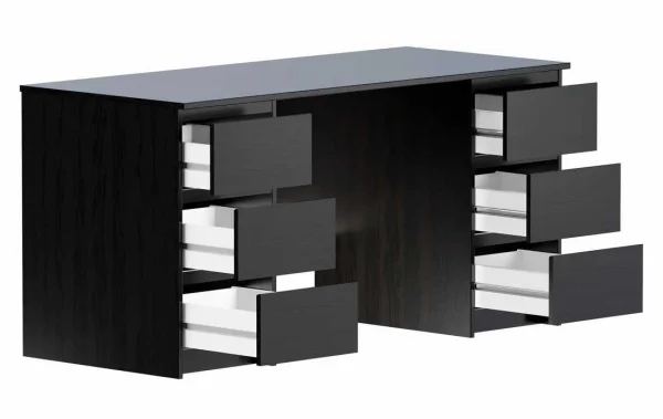 Стол письменный Кастор 6 ящиков 151х65 венге