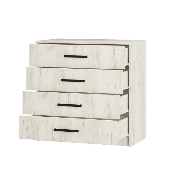 Комод Фиеста 850 дуб крафт белый