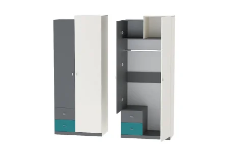 Молодежная Клео графит/миндаль/океан