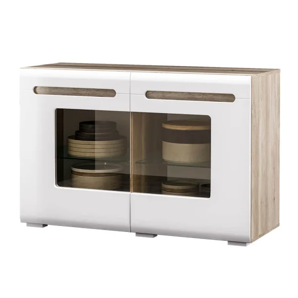 Комод Наоми КМ-10 дуб каньон/белый глянец Комод Наоми КМ-10 дуб каньон/белый глянец