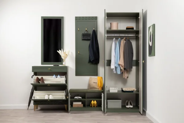 Вешалка Марион 16.552 дымчатый зеленый/олива шагрень