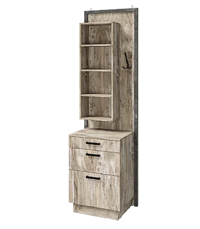 Тумба с зеркалом Амели дуб юкон/бетон темный