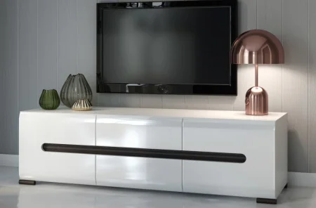 Тумба Ацтека RTV2D2S/4/15 белый глянец