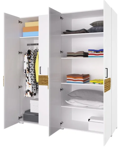 Спальня Милана белый/сосна гранд Спальня Милана белый/сосна гранд