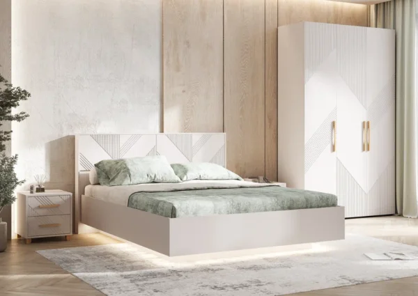 Тумба прикроватная Ирис кашемир (2 шт) Тумба прикроватная Ирис кашемир (2 шт)