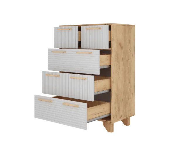 Комод Ньерд 700.5 дуб вотан/белый софт Комод Ньерд 700.5 дуб вотан/белый софт