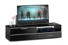 Тумба под ТВ Ларго 1.4 венге/чёрный глянец