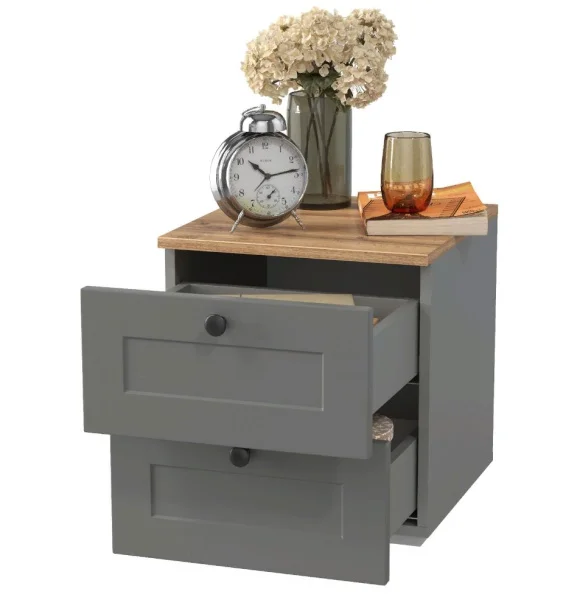 Тумба прикроватная Остин 16.152 серый графит/дуб крафт золотой Тумба прикроватная Остин 16.152 серый графит/дуб крафт золотой