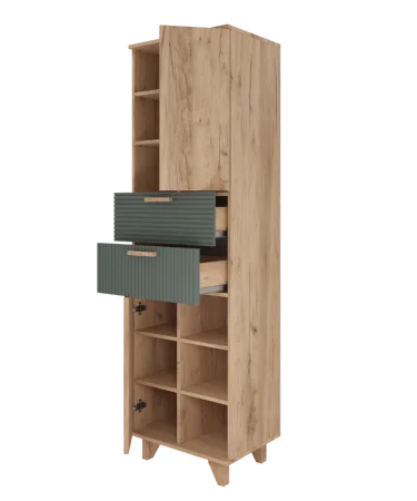 Стеллаж Ньерд дуб вотан/можжевельник