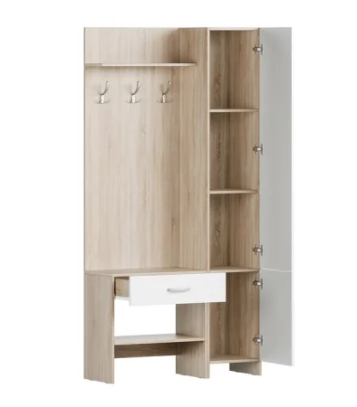 Прихожая Домино-2У дуб сонома/белый