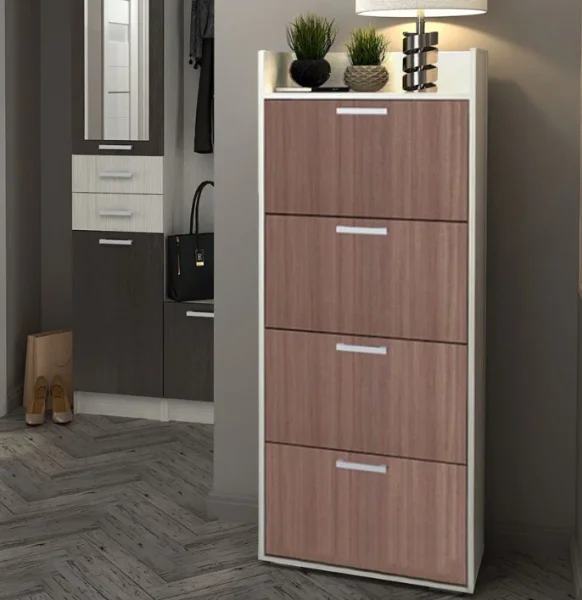 Обувница Дели №3 ясень шимо светлый/шимо темный Обувница Дели №3 ясень шимо светлый/шимо темный