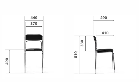 Стул Неон BL черный