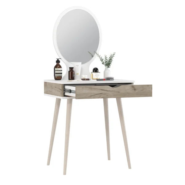 Трюмо 4-25912 белый/дуб крафт серый Трюмо 4-25912 белый/дуб крафт серый