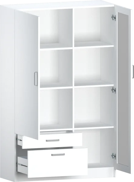 Шкаф 14.10 белый (серия сонома)