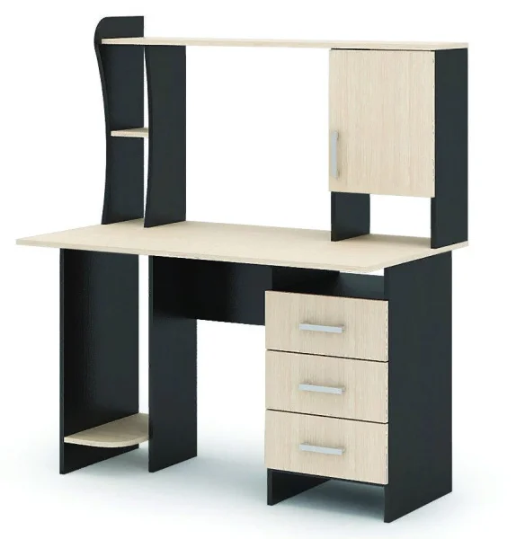 Стол компьютерный №5 венге/дуб молочный