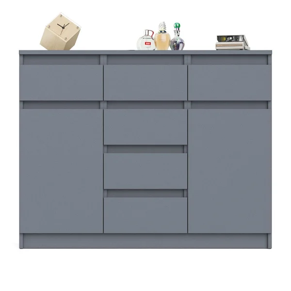 Комод с ящиками и дверками МК 1200.4 графит Комод с ящиками и дверками МК 1200.4 графит