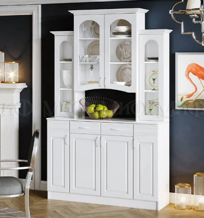 Буфет 4-х створчатый Констанция белый матовый