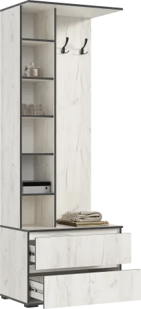 Модульная прихожая Норд дуб крафт белый