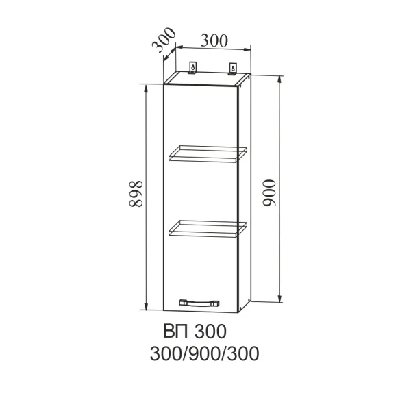 Верхний шкаф Фортуна ВП 300