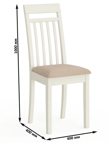 Стул Гольф-11 слоновая кость, ткань велюр бежевый 05 Стул Гольф-11 слоновая кость, ткань велюр бежевый 05