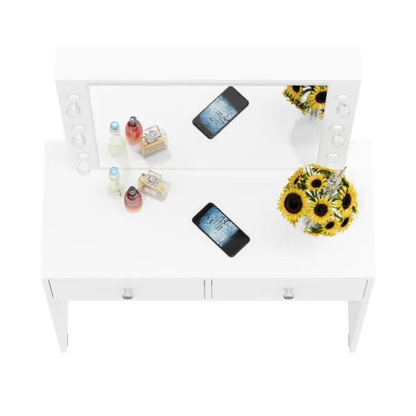 Стол косметический с подсветкой СТ-5 белый Стол косметический с подсветкой СТ-5 белый