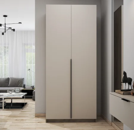 Шкаф со штангой Бохо ШК-001 дуб крафт серый/кашемир