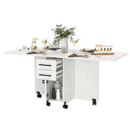 Стол-книжка с ящиками 1-6702 белый