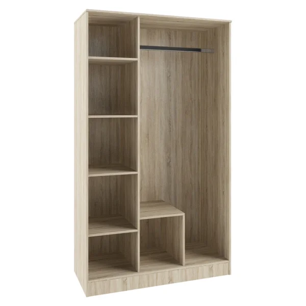 Шкаф 3-х створчатый Софи СШК 1200.1 дуб сонома/белый глянец