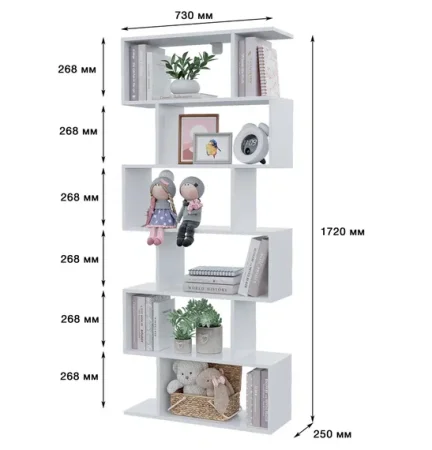 Стеллаж-2 Asti (Асти) белый