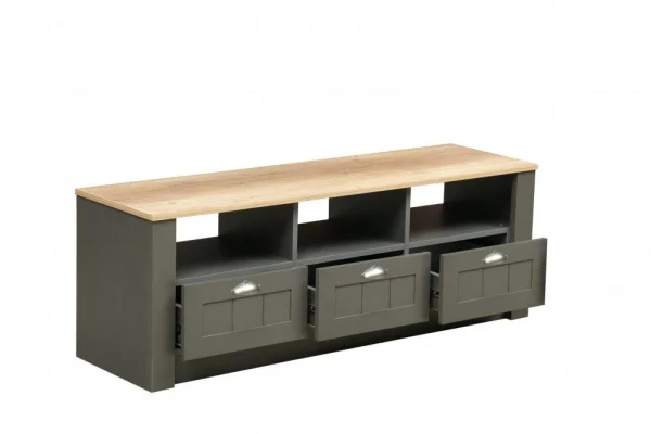 Тумба под ТВ Прованс 37.09 диамант серый