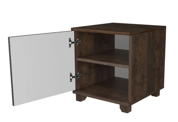 Тумба прикроватная со створкой Копенгаген дуб самдал/серый графит Тумба прикроватная со створкой Копенгаген дуб самдал/серый графит