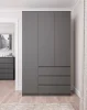 Шкаф трехдверный Мори МШ 1200 графит