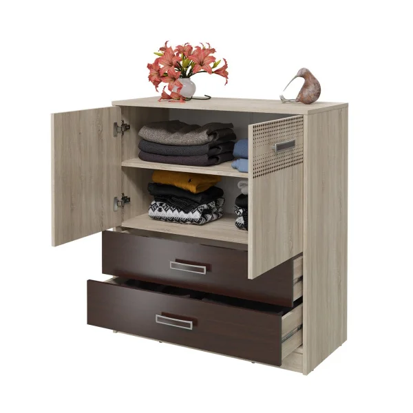 Комод Румба 4-4424 дуб сонома/венге Комод Румба 4-4424 дуб сонома/венге