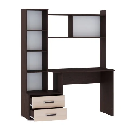 Стол компьютерный Квартет-9 венге/дуб молочный