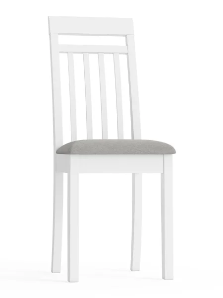 Стул Гольф-11 белый, ткань велюр серый 63 Стул Гольф-11 белый, ткань велюр серый 63