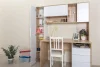 Стол компьютерный Комфорт 12.95 дуб сонома/белый