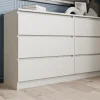 Комод шесть ящиков Мори МК 1386 сатин