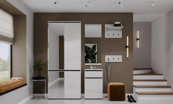 Тумба Гретта 1С1Я дуб крафт белый/антрацит Тумба Гретта 1С1Я дуб крафт белый/антрацит