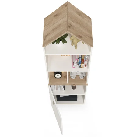 Шкаф комбинированный Эйп 13.14 белый/дуб белый