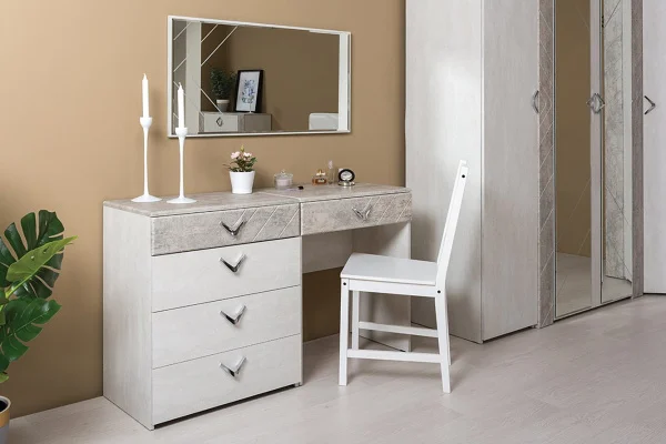 Стол туалетный Амели 12.48 шёлковый камень/бетон чикаго беж Стол туалетный Амели 12.48 шёлковый камень/бетон чикаго беж