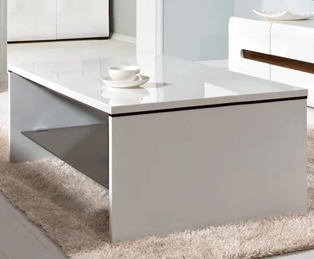 Стол журнальный Ацтека LAW4/11 белый глянец