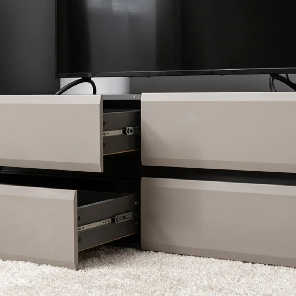 Тумба под ТВ Сидней 13.63 антрацит/веллюто капучино