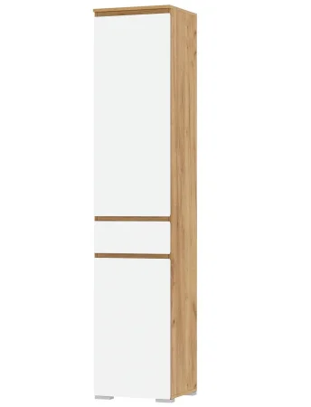 Пенал с ящиком Гретта 2С1Я дуб крафт золотой/белый