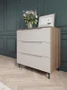 Комод Роза 900 орех франклин/бежевый софт тренто