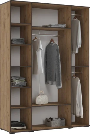 Шкаф 4-х створчатый Норд 1600 дуб крафт