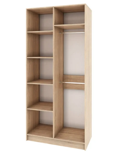 Шкаф 2-х створчатый Мадлен дуб сонома/дуб шале мореный