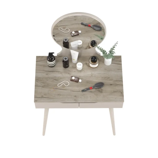 Трюмо 4-25915 дуб крафт серый/кашемир серый Трюмо 4-25915 дуб крафт серый/кашемир серый